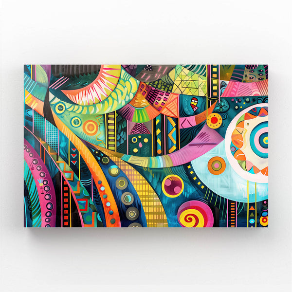 Colorful Whirl Mexican Wall Art | MusaArtGallery™