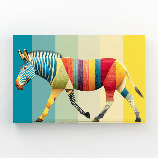Colorful Zebra Art