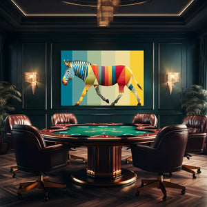 Colorful Zebra Art
