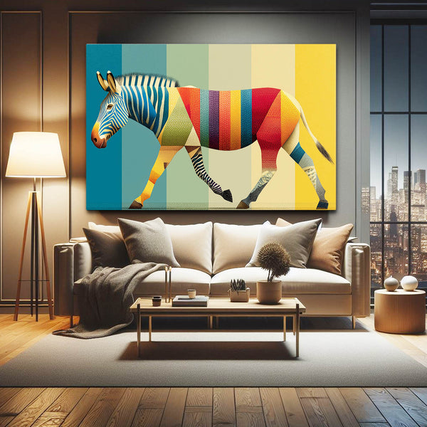 Colorful Zebra Art