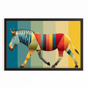 Colorful Zebra Art