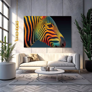 Colorful Zebra Artwork