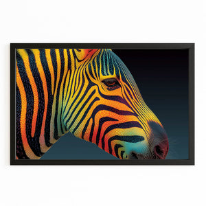 Colorful Zebra Artwork