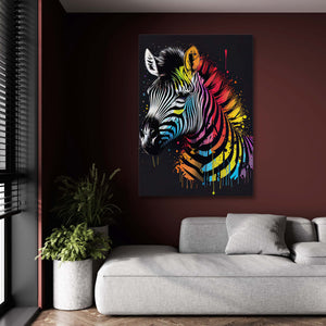 Colorful Zebra Wall Art | MusaArtGallery™