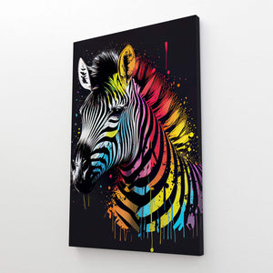 Colorful Zebra Wall Art | MusaArtGallery™