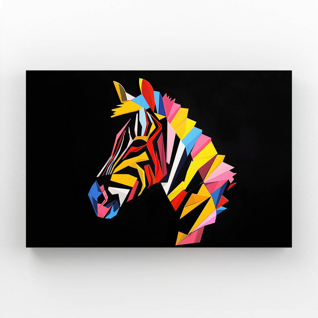 Colorful Zebra Wall Decor