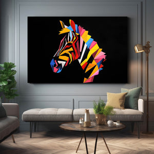 Colorful Zebra Wall Decor