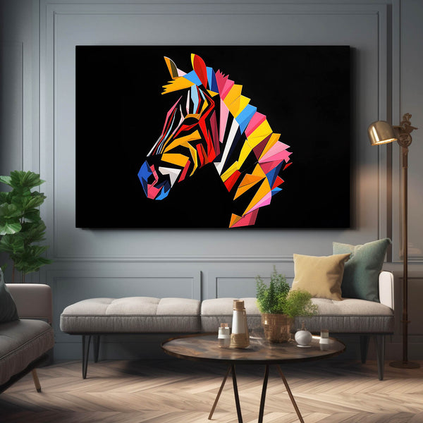 Colorful Zebra Wall Decor