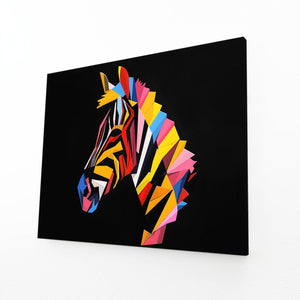 Colorful Zebra Wall Decor