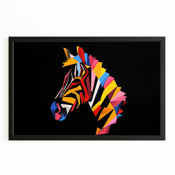 Colorful Zebra Wall Decor