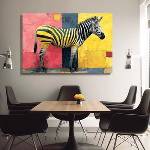 Colurful Zebra Wall Art