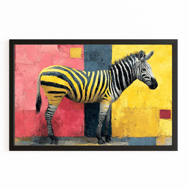 Colurful Zebra Wall Art