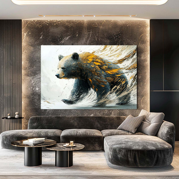 Contemporary Bear Wall Art