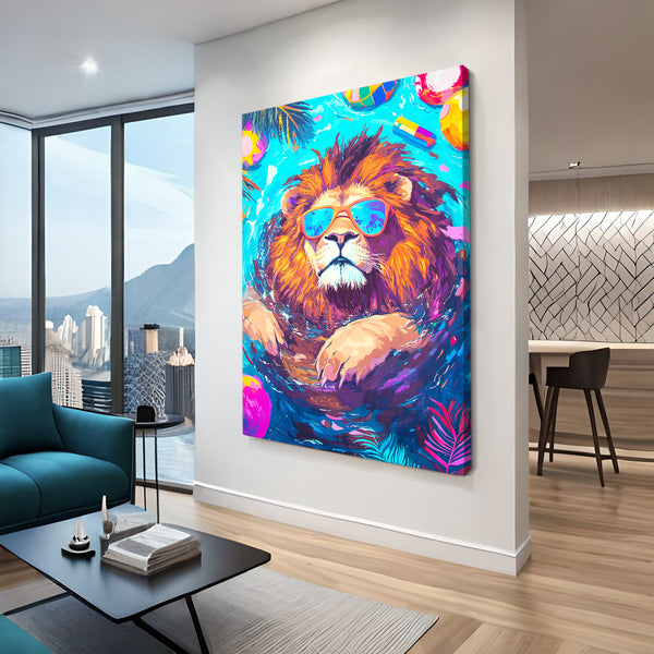 Cool Vibes Lion Wall Art | MusaArtGallery™