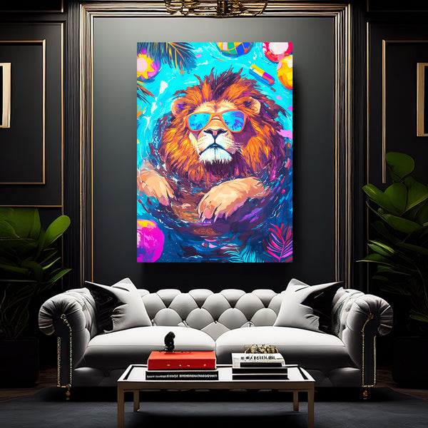 Cool Vibes Lion Wall Art | MusaArtGallery™