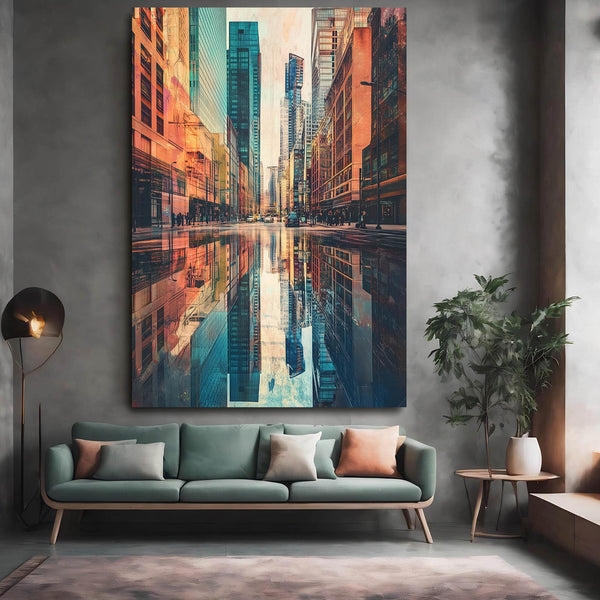 Cool Wall Art City Reflections | MusaArtGallery™