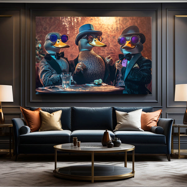 Cool Wall Art Dapper Ducks | MusaArtGallery™