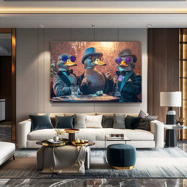 Cool Wall Art Dapper Ducks | MusaArtGallery™