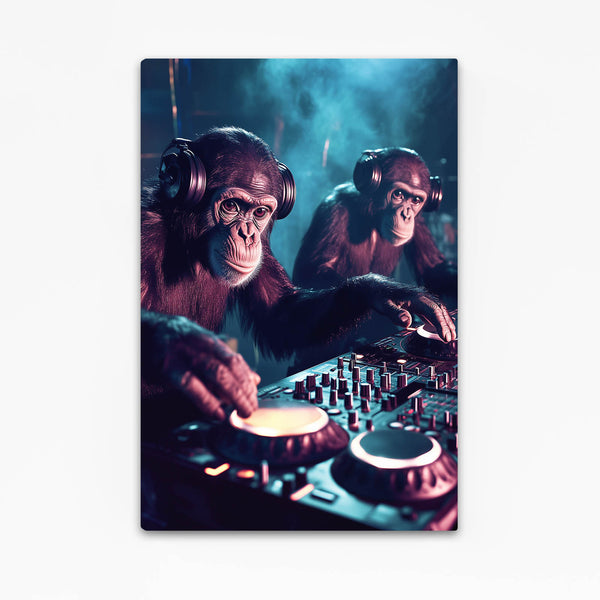 Cool Wall Art DJ Chimps Edition | MusaArtGallery™