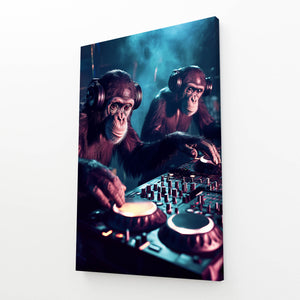 Cool Wall Art DJ Chimps Edition | MusaArtGallery™