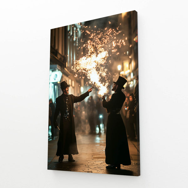 Cool Wall Art Fire Performers | MusaArtGallery™