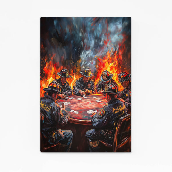 Cool Wall Art Firefighters’ Poker | MusaArtGallery™