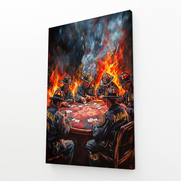 Cool Wall Art Firefighters’ Poker | MusaArtGallery™