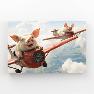 Cool Wall Art Flying Pigs | MusaArtGallery™