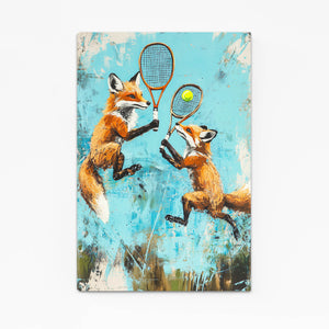 Cool Wall Art Fox Tennis | MusaArtGallery™