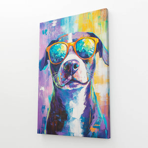 Cool Wall Art Funky Dog | MusaArtGallery™