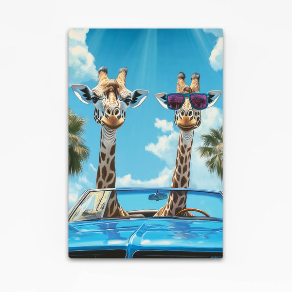 Cool Wall Art Giraffe Duo | MusaArtGallery™