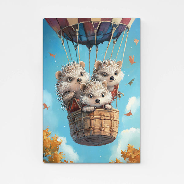 Cool Wall Art Hedgehog Balloon | MusaArtGallery™