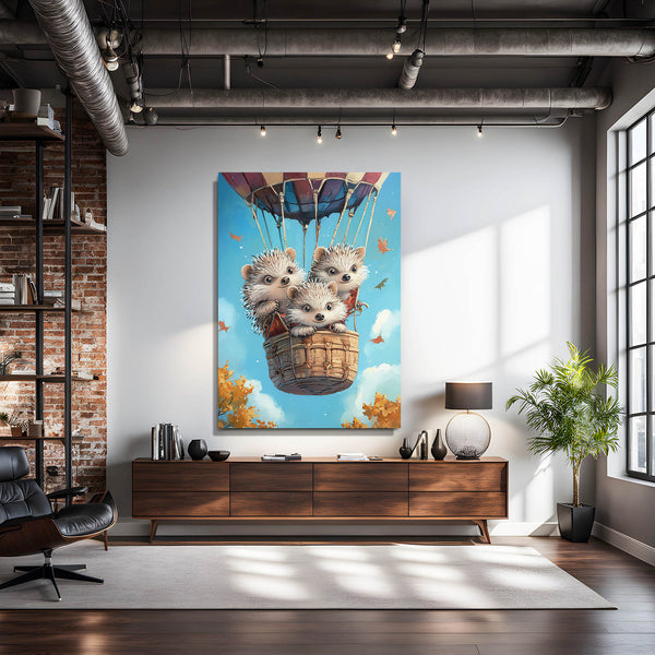 Cool Wall Art Hedgehog Balloon | MusaArtGallery™