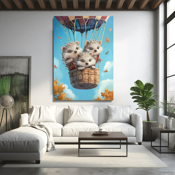 Cool Wall Art Hedgehog Balloon | MusaArtGallery™