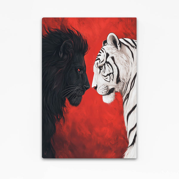 Cool Wall Art Lion vs Tiger | MusaArtGallery™