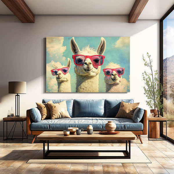 Cool Wall Art Llama Squad | MusaArtGallery™