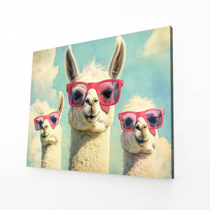 Cool Wall Art Llama Squad | MusaArtGallery™