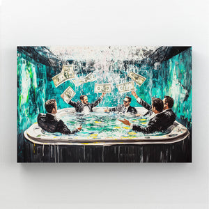 Cool Wall Art Money Splash | MusaArtGallery™