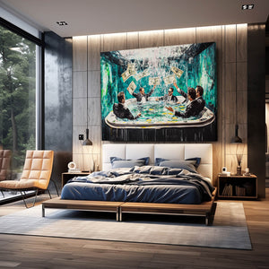 Cool Wall Art Money Splash | MusaArtGallery™