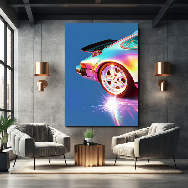 Cool Wall Art Neon Car Energy | MusaArtGallery™