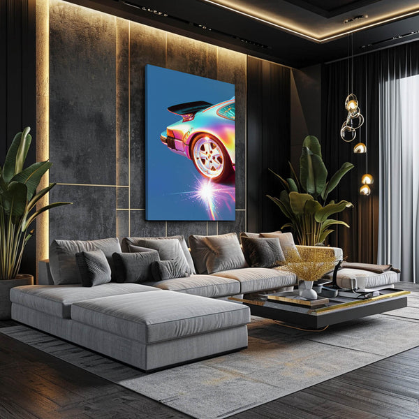 Cool Wall Art Neon Car Energy | MusaArtGallery™