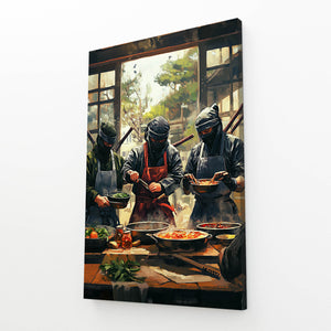 Cool Wall Art Ninja Chefs | MusaArtGallery™