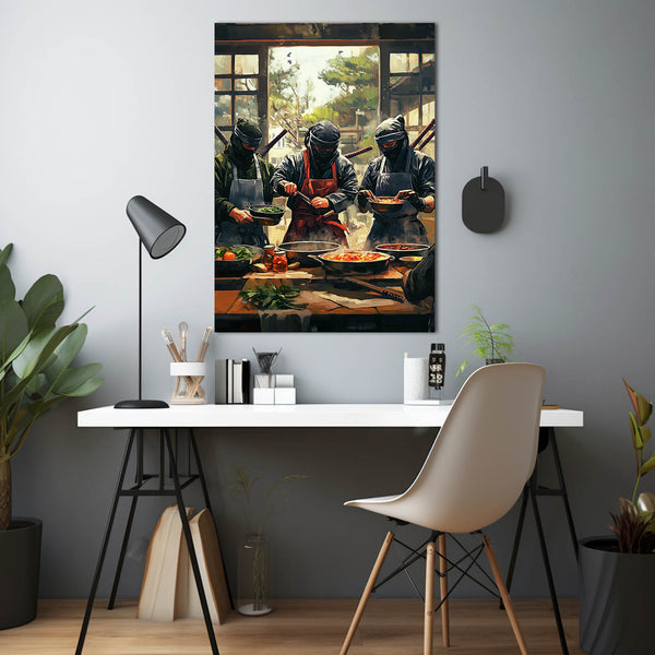 Cool Wall Art Ninja Chefs | MusaArtGallery™