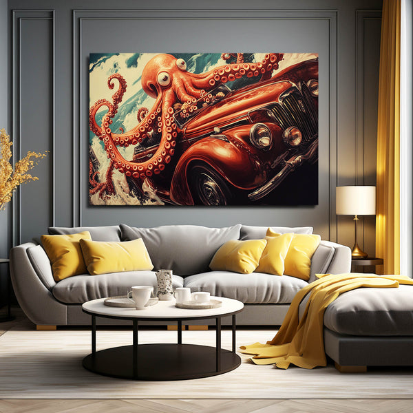 Cool Wall Art Octopus Joyride | MusaArtGallery™