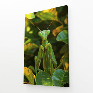 Cool Wall Art Praying Mantis Close-Up | MusaArtGallery™