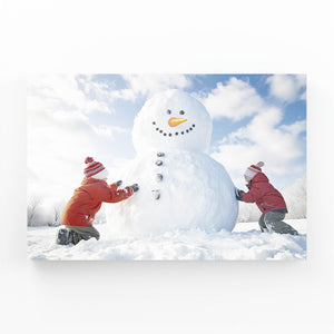 Cool Wall Art Snowman Fun | MusaArtGallery™