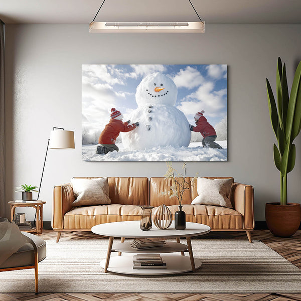 Cool Wall Art Snowman Fun | MusaArtGallery™