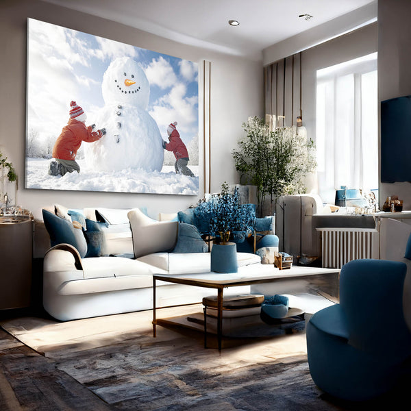 Cool Wall Art Snowman Fun | MusaArtGallery™