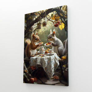 Cool Wall Art Squirrel Tea Party | MusaArtGallery™