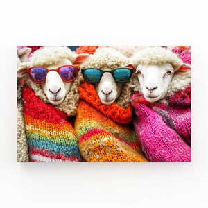 Cool Wall Art Stylish Sheep | MusaArtGallery™